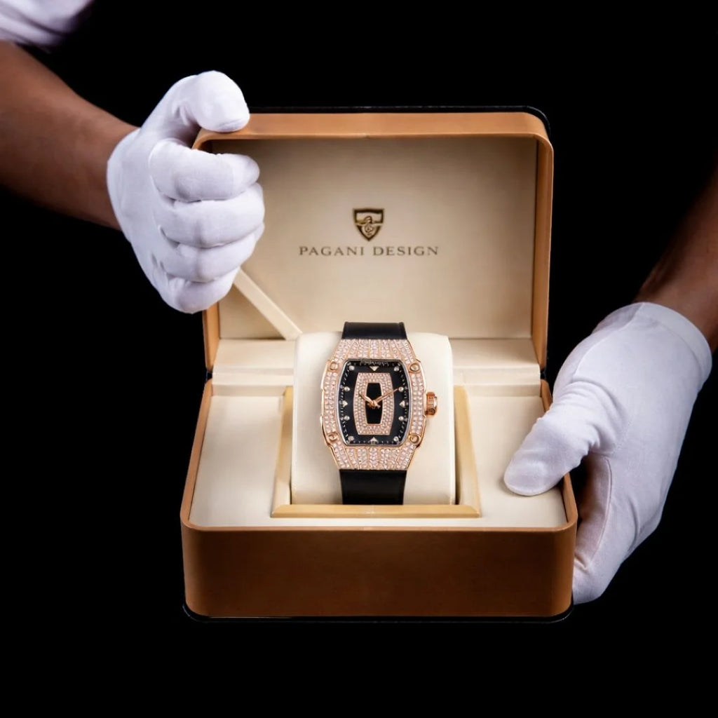 Relógio Feminino Dourado Orlisse Black Gold