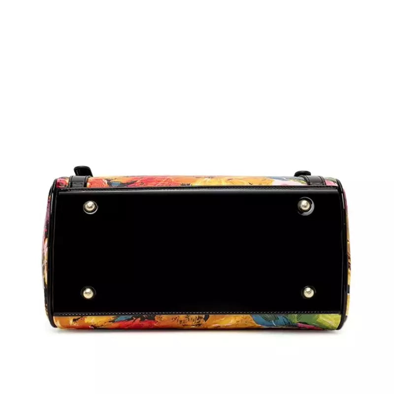 bolsa feminina de couro legitimo resistente Elan Bloom