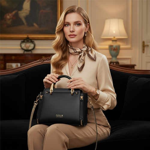 Bolsa Feminina  Média Foxer Modelo FoxerPrestige Cabas Black