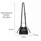 bolsa feminina pequena preta ravelle black 3