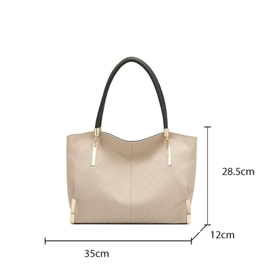 Bolsa Feminina Grande Foxer Modelo Velluto Beige