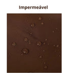 Detalhe do couro refinado matelassê da mochila feminina FOXER Bella Luxe Brown