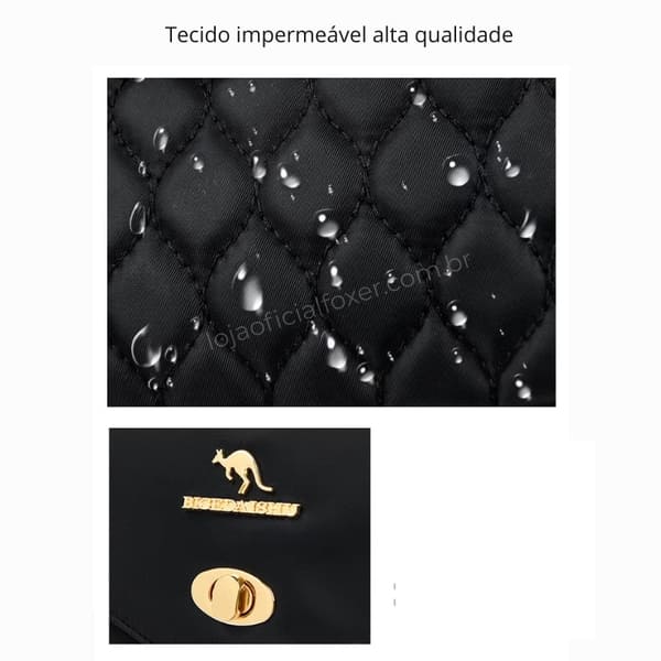 Mochila Feminina Foxer Modelo Bella Lux Black