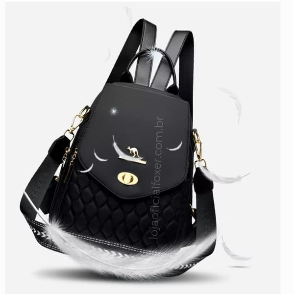 mochila feminina preta-Bella Lux Black 2