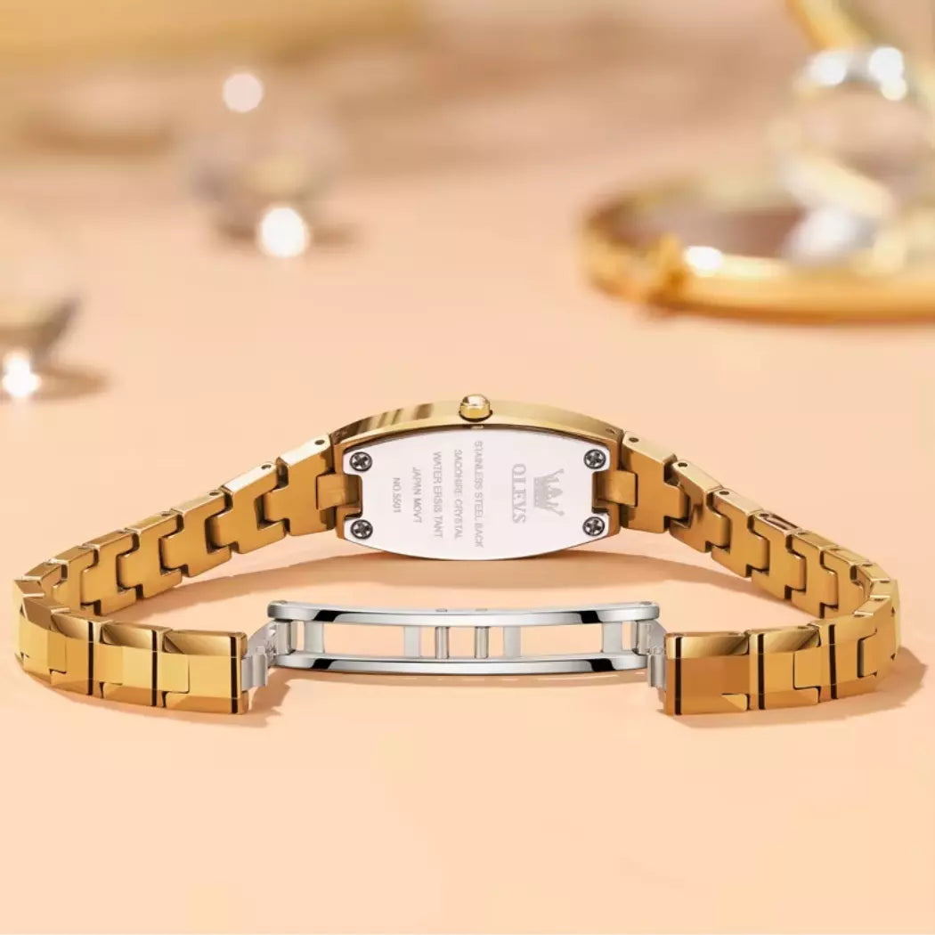 Relógio Feminino Pequeno Dourado Auréline Gold