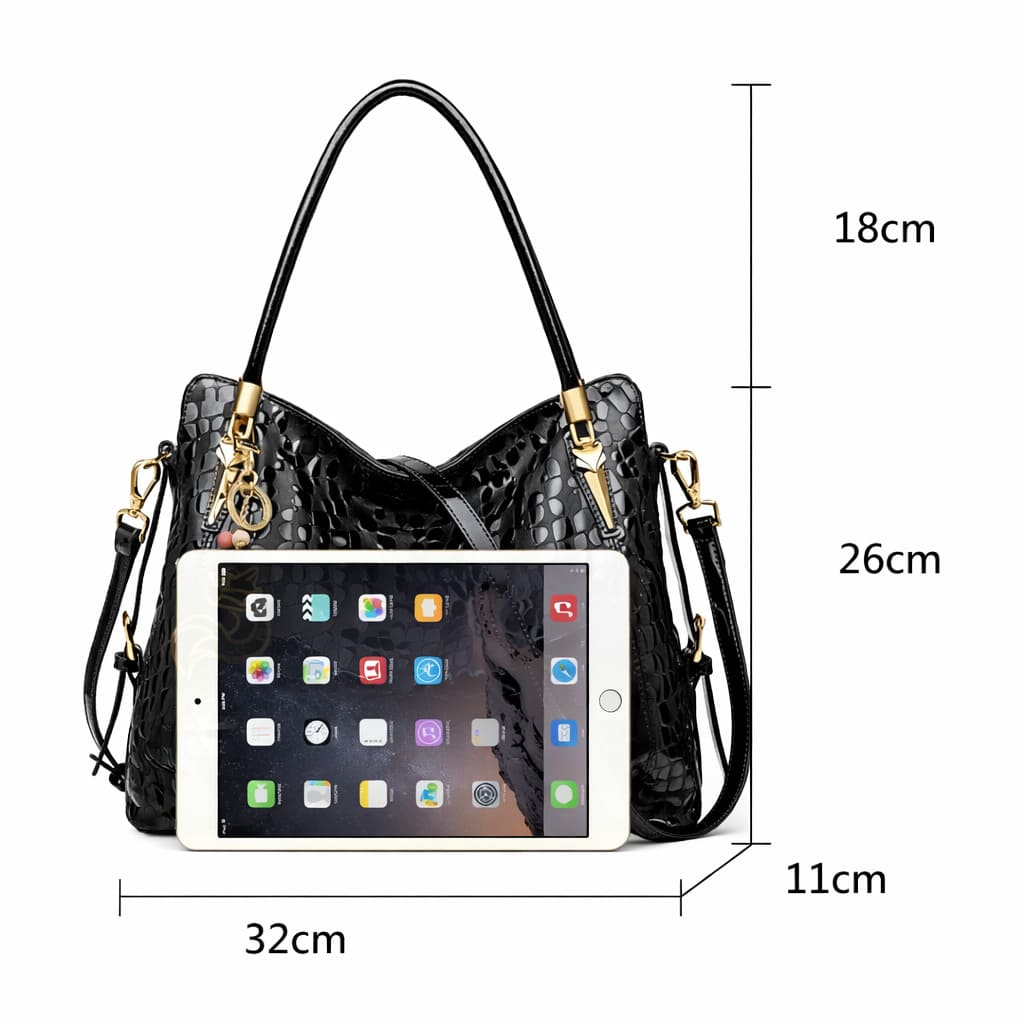 Bolsa Feminina Grande Foxer Modelo Royale Black