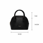 bolsa feminina transversal de couro amelie black 3