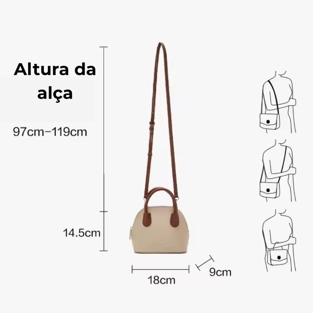 Bolsa Feminina Pequena Foxer Modelo Marcelline Treillis