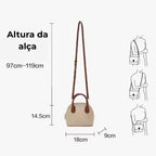 Bolsa Feminina Pequena Foxer Modelo Marcelline Treillis