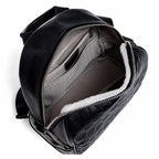 mochila feminina de couro  Spine Black preta