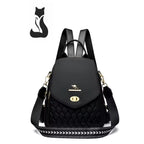 mochila feminina preta- Bella Lux Black