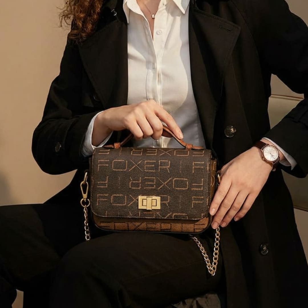bolsa feminina transversal de couro marvelle