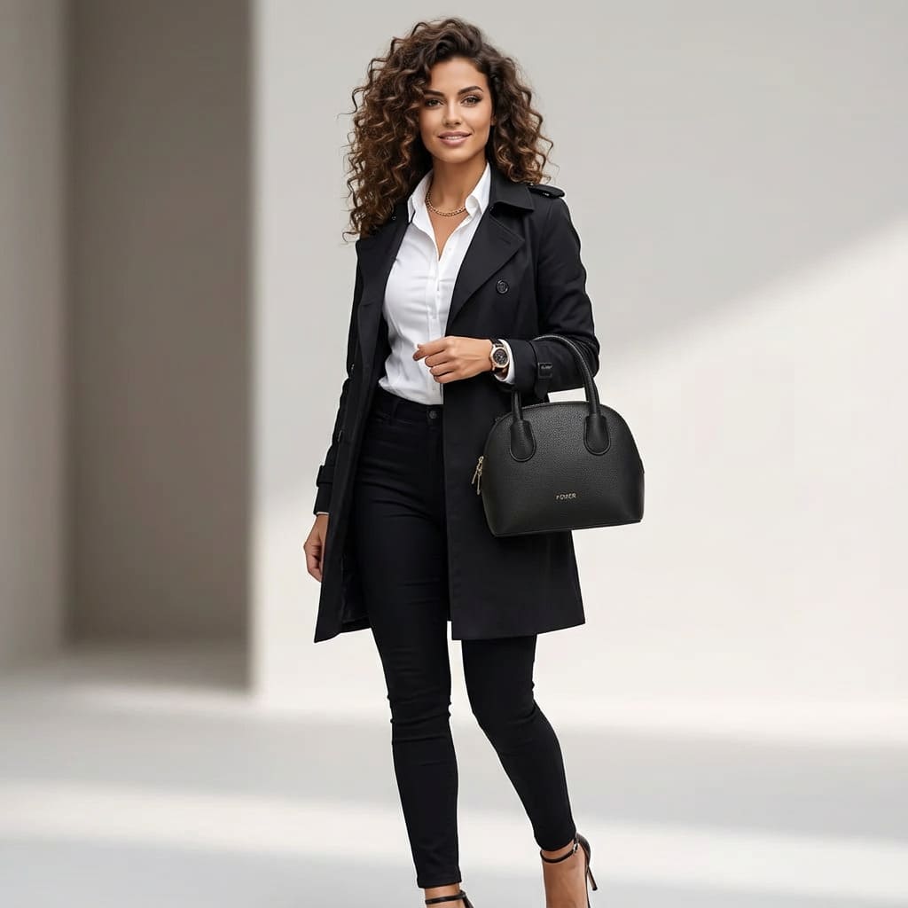 bolsa feminina transversal  preta Amélie black