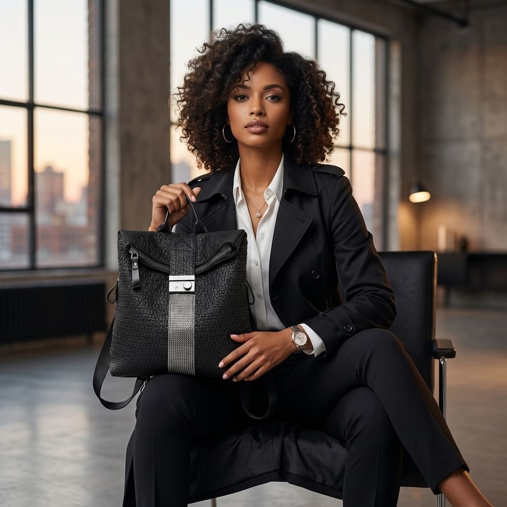 bolsa mochila feminina Foxer Aura Black2