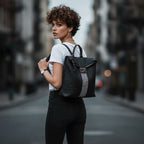 mochila feminina de couroFoxer Aura Black2