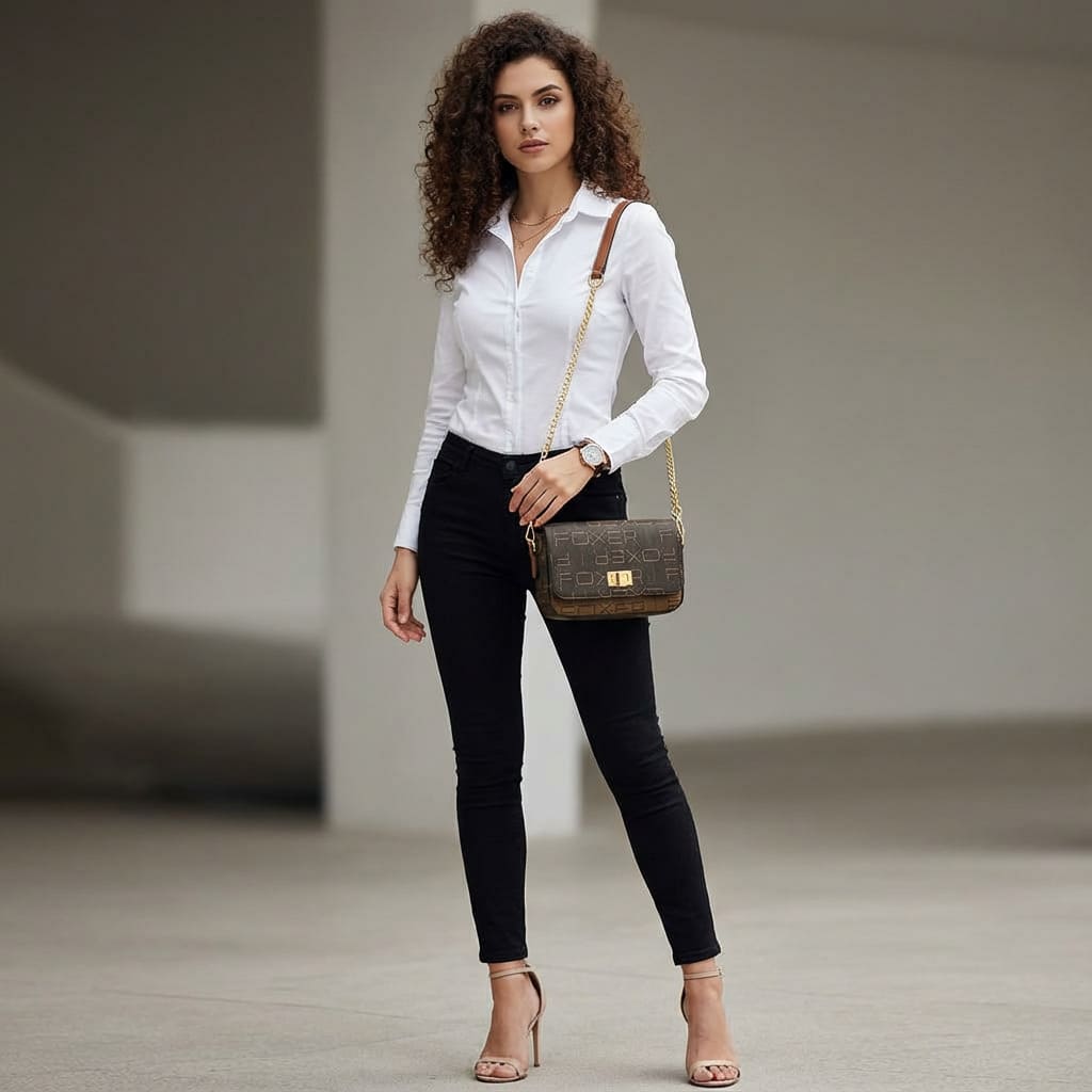 bolsa feminina transversal pequena de couro 