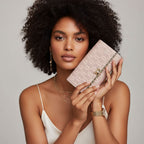 Carteira feminina couro  Seluné Rosé 2.0