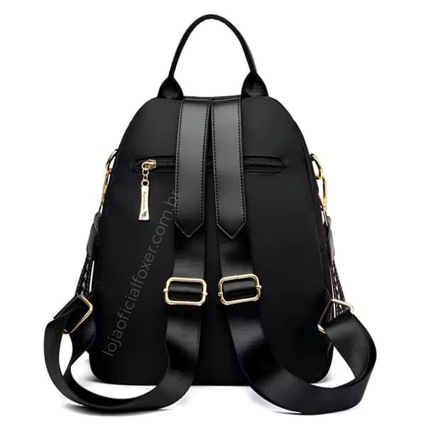 mochila feminina de couro Bella Lux Black2
