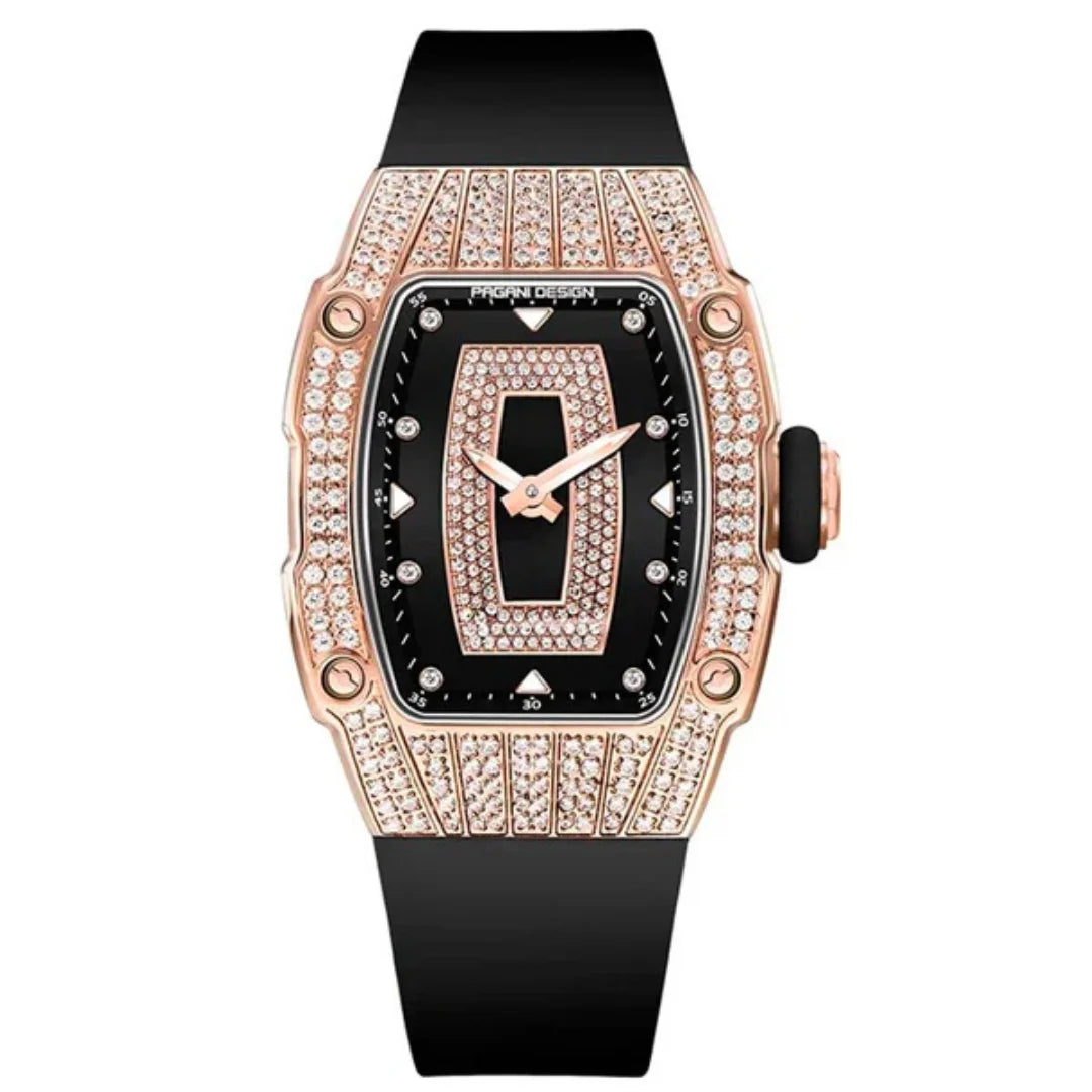 Relógio Feminino Dourado Orlisse Black Gold