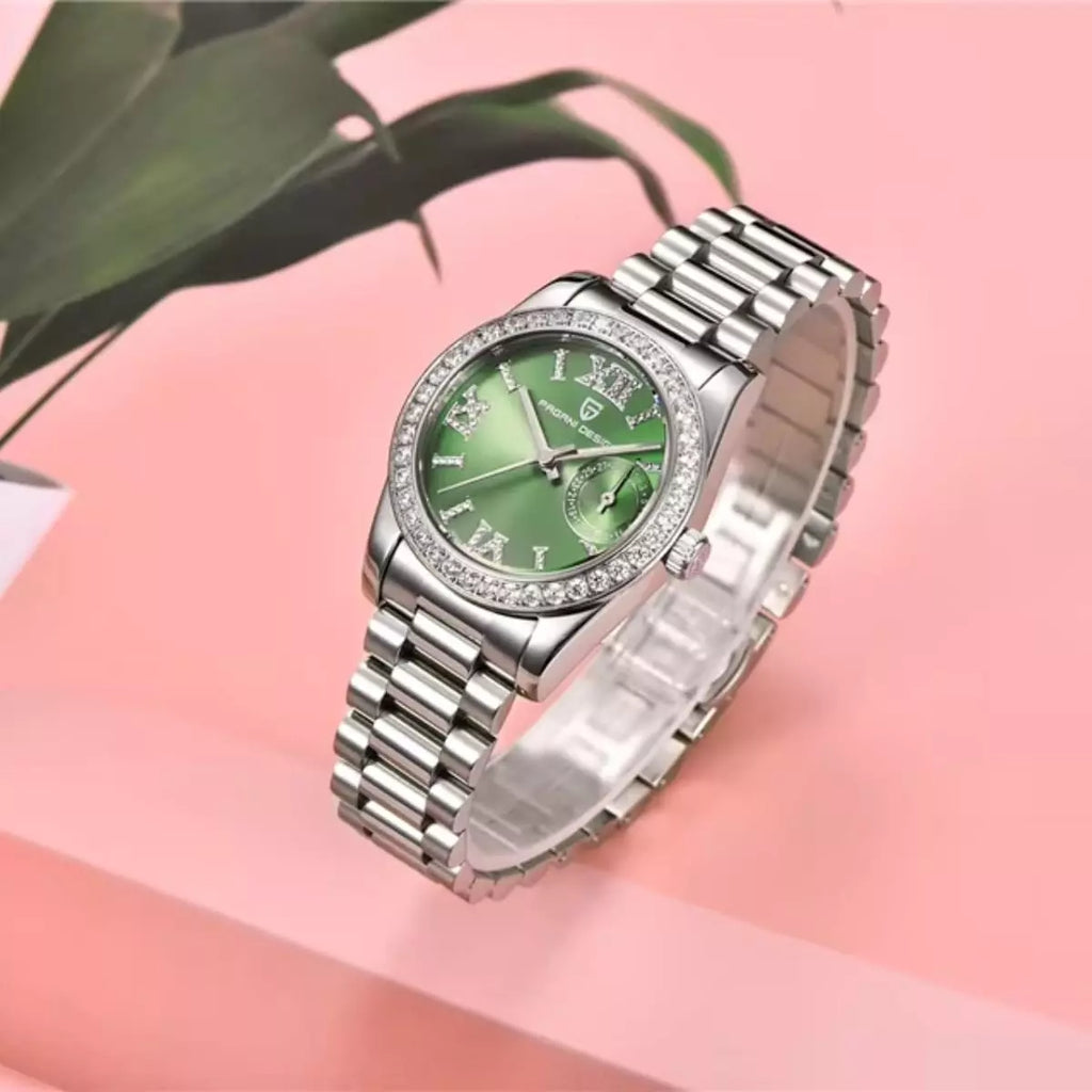 Relógio Feminino Verde Geneva Green