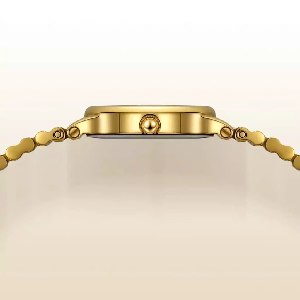 Relógio Feminino Dourado Pequeno Vendôme Emerald