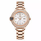 relogio feminino dourado elegante celestine gold