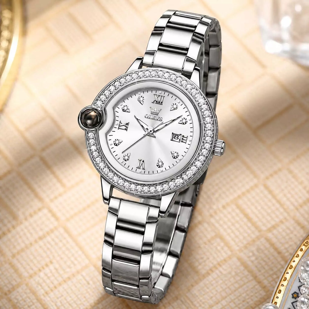relogio feminino prata Celestine silver