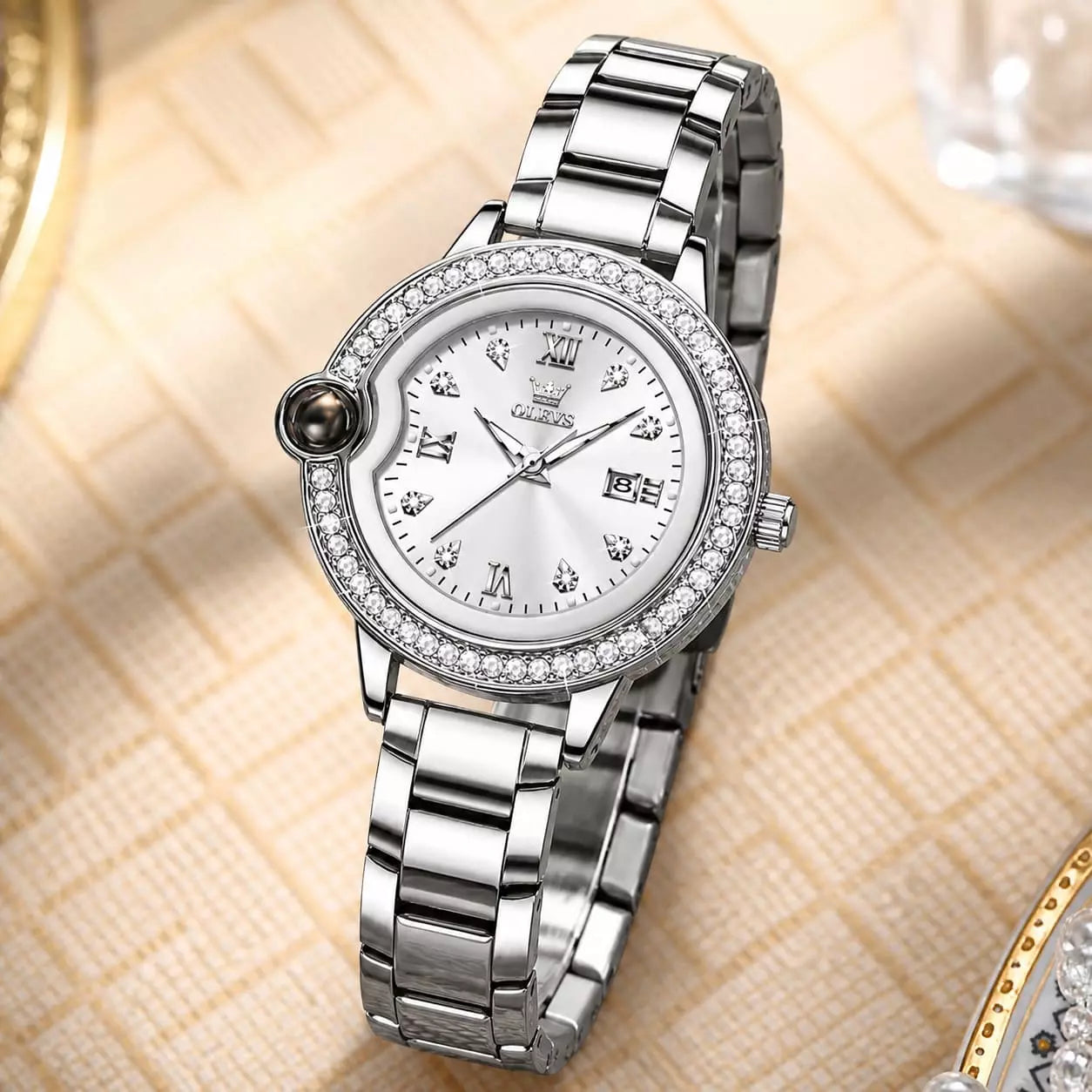 relogio feminino prata Celestine silver