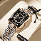 relogio feminino original Opaline Gold Black 2