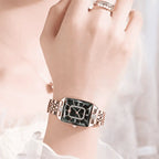 relogio feminino preto- Opaline Gold Black