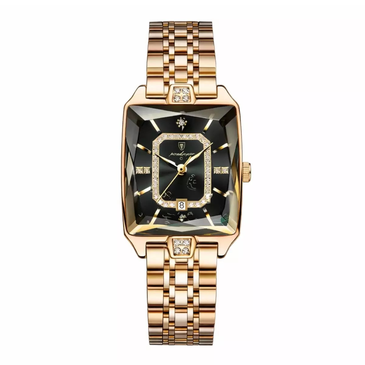 relogio feminino durado- Opaline Gold Black