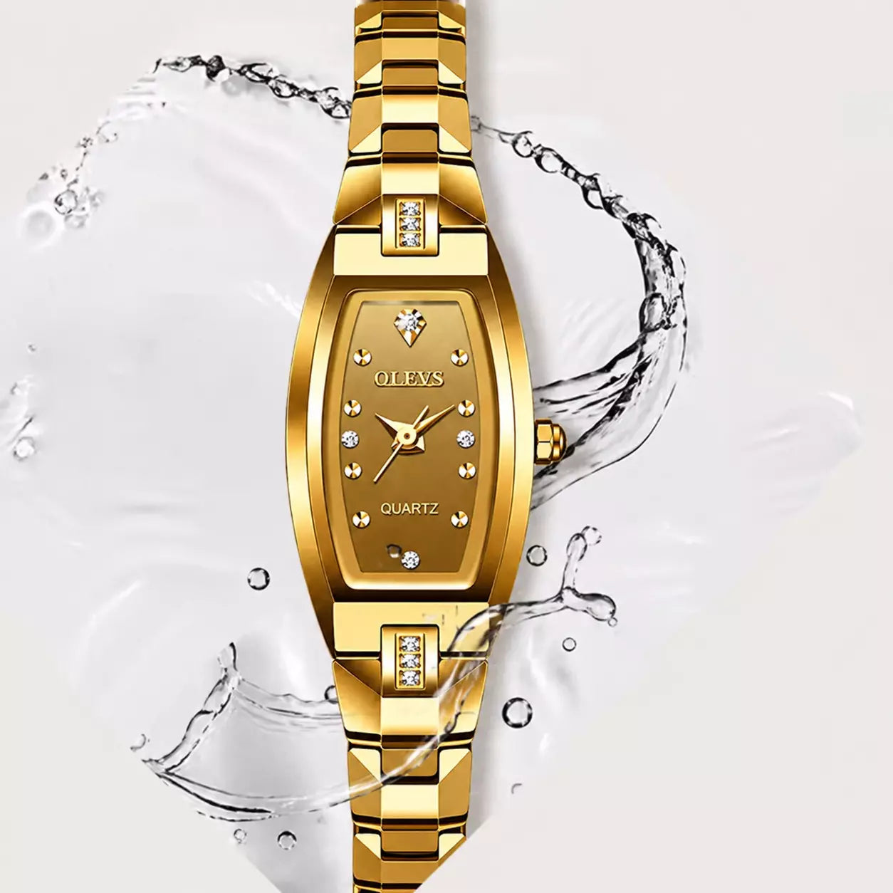 Relógio Feminino Pequeno Dourado Auréline Gold