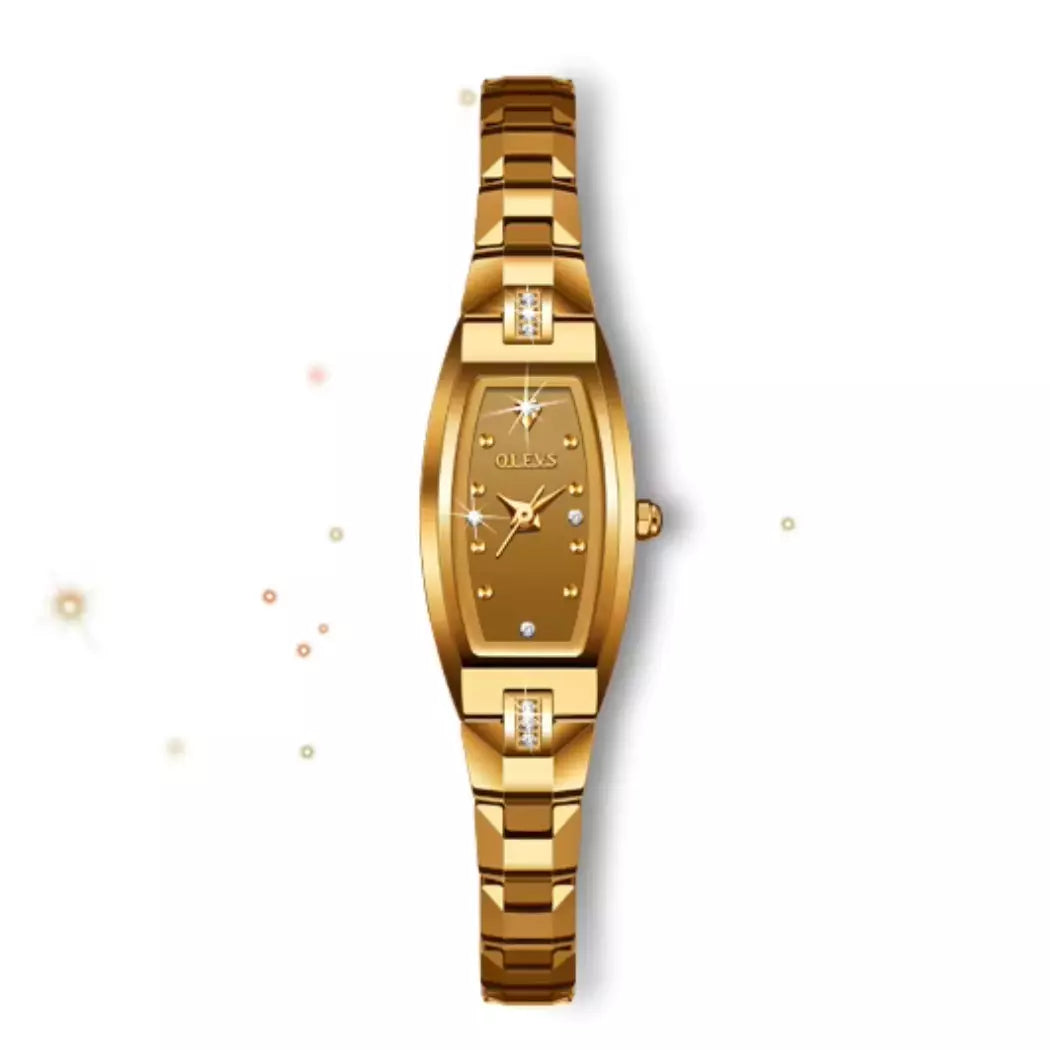 Relógio Feminino Pequeno Dourado Auréline Gold