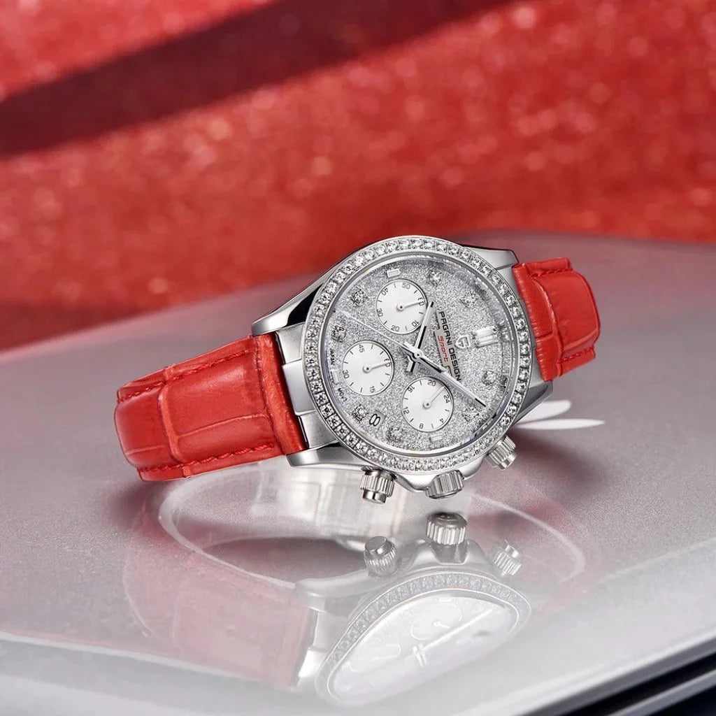 Relógio Feminino Vermelho Seraphine Red