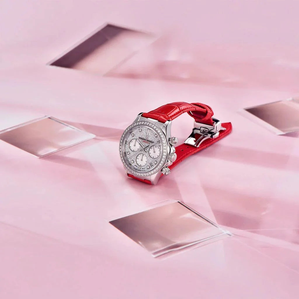 relogio feminino de luxo Seraphine Red