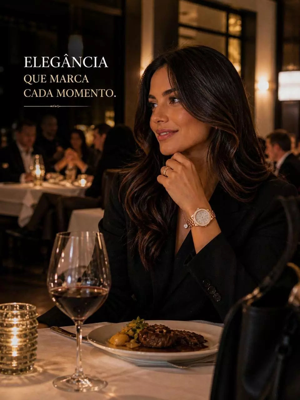 relogio feminino dourado -3 celestine gold