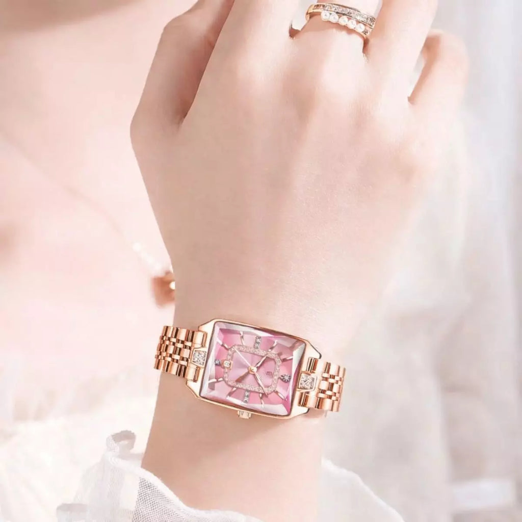 relogio  pequeno original Opaline rose