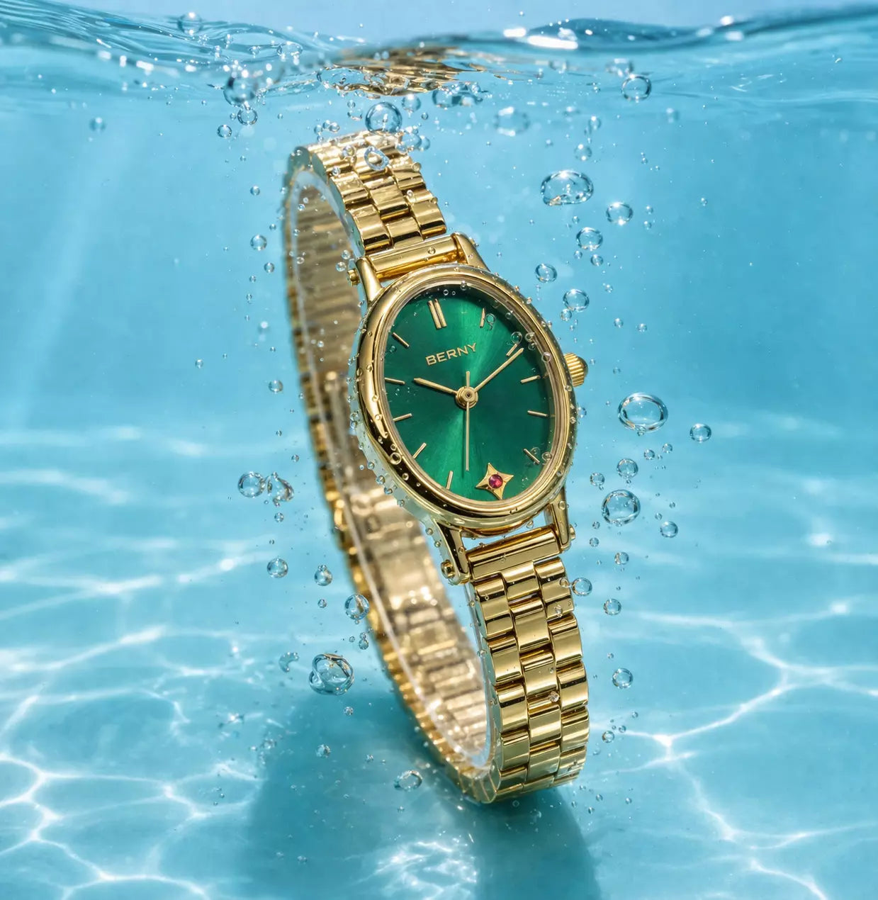 relogio feminino original -Vendome gold