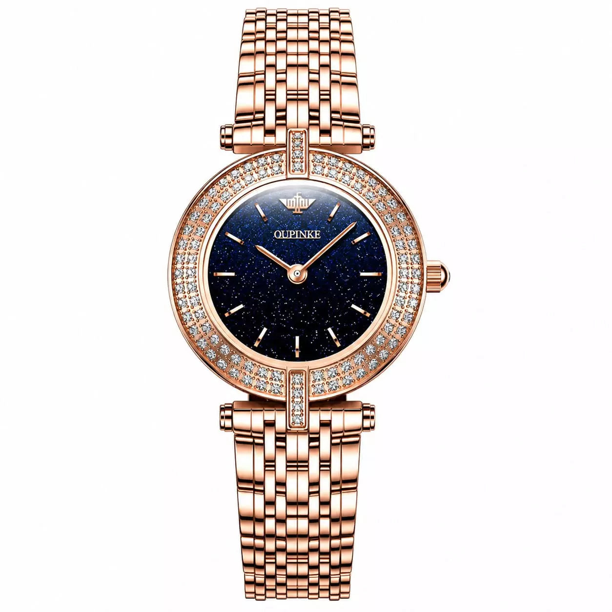 Relógio Feminino Azul Celebriné Blue Gold
