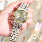 relogio feminino original 2celebre silver gold