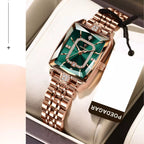 Relogio Feminino Modelo Opaline Emerald Gold