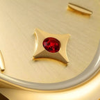 Relógio Feminino Dourado Pequeno Vendôme Emerald