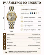 Relógio Feminino Prata Celebrine Silver Gold
