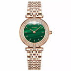 Relógio Feminino Dourado Celebriné Green Gold
