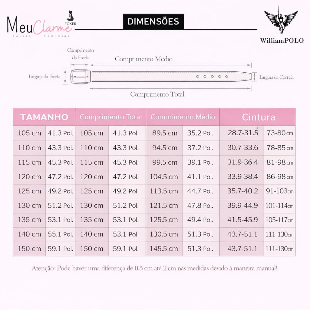 Cinto Feminino Modelo Santelle