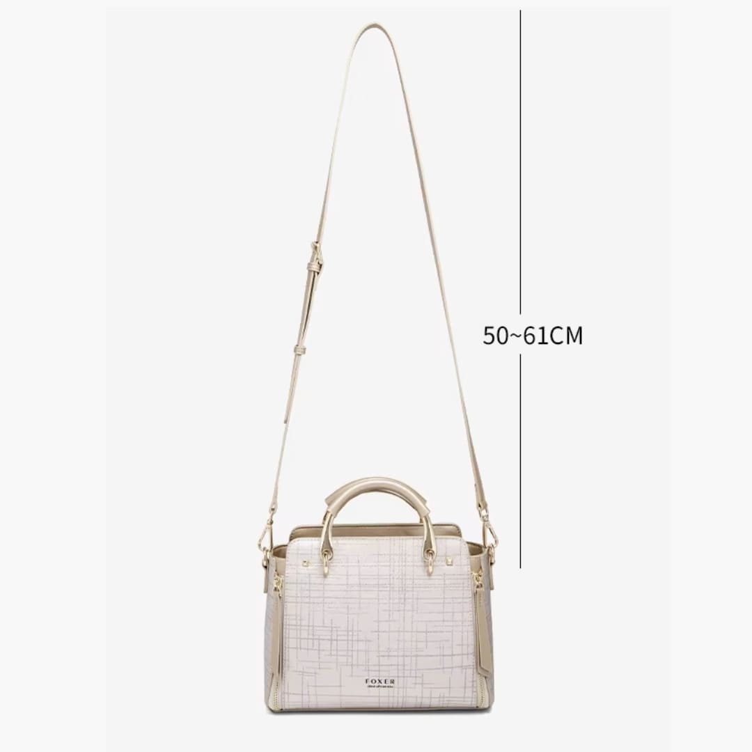 bola feminina trasnversal elegante vérane beige