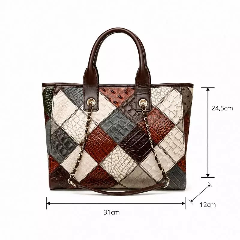 bolsa feminina grande elegante em couro