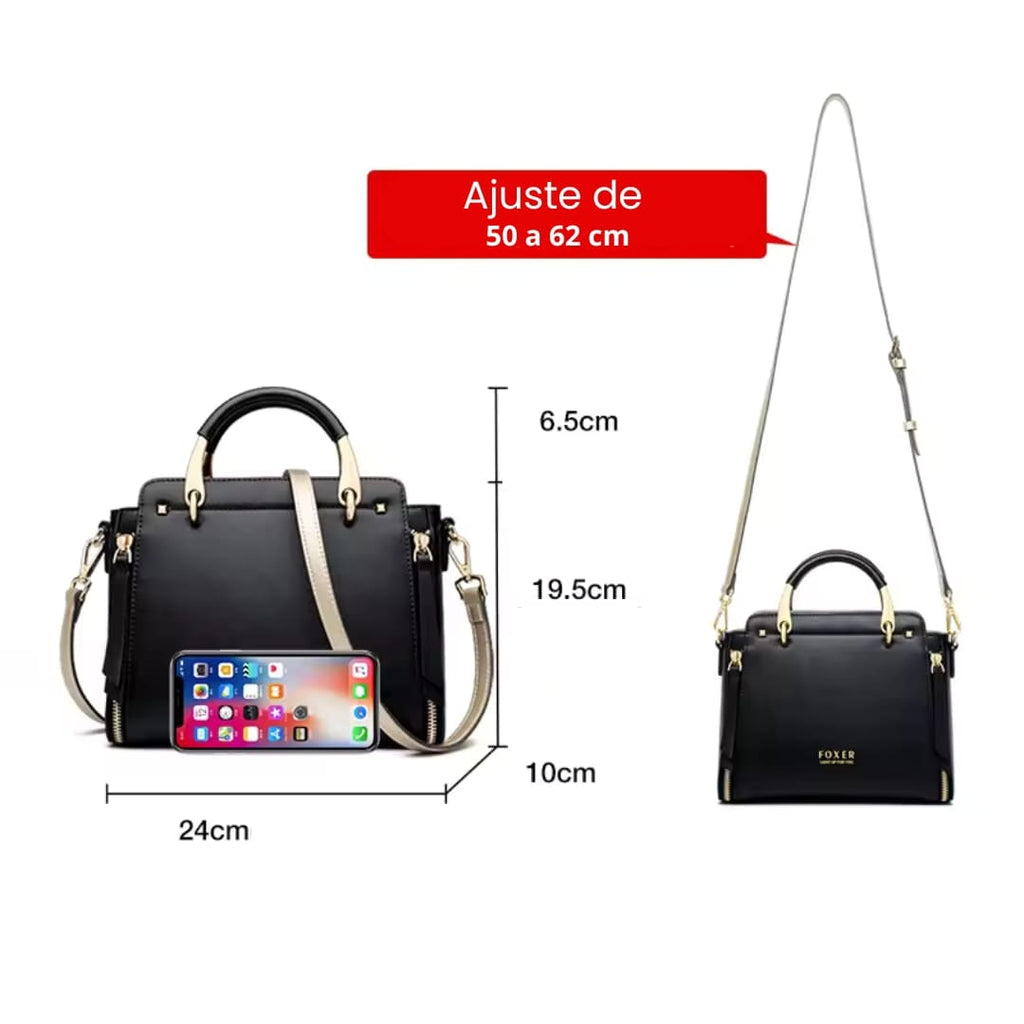 Bolsa Feminina  Média Foxer Modelo FoxerPrestige Cabas Black