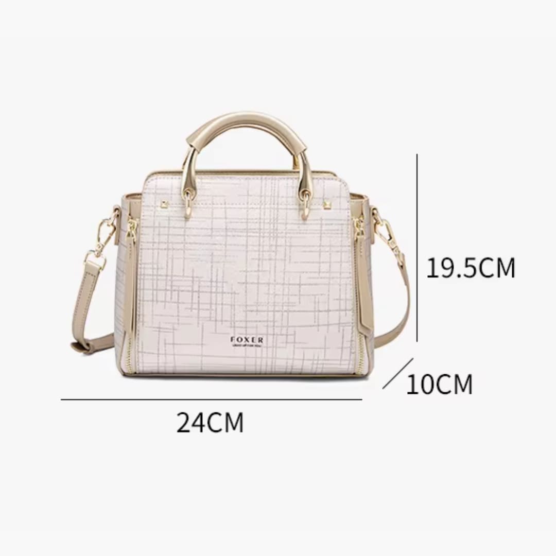 bolsa feminina transversal media em couro