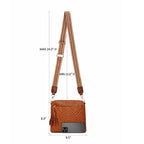 Bolsa Feminina Transversal Foxer Modelo Althena Brown